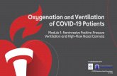 Oxygenation and Ventilation of COVID-19 Patients