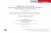 EC190 Manure Nutrient and Land Requirement Estimator