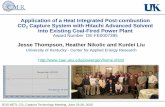 Application of a Heat Integrated Post-combustion CO2 ...