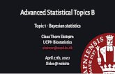 Advanced Statistical Topics B