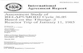 NUREG/IA-0044, 'Assessment Study of RELAP5/MOD2 Cycle 36 ...