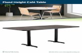 Fixed Height Café Table - National Public Seating