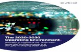 The 2020-2030 Operating Environment