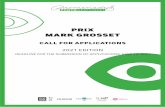 PRIX MARK GROSSET - Promenades photographiques