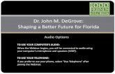 Dr. John M. DeGrove: Shaping a Better Future for Florida