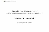 Employee Equipment Acknowledgment Form (EEAF) System Manual