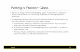 Writing a Fraction Class - Westmont College