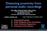 Detecting proximity from personal audio recordings