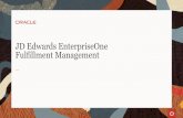 JD Edwards EnterpriseOne Fulfillment Management