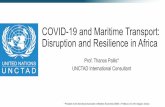COVID-19 and Maritime Transport: Disruption and Resilience ...