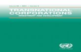 Volume Number 2 TRANSNATIONAL CORPORATIONS