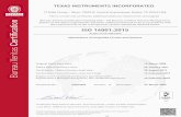 TI ISO14001 Certificate 2020