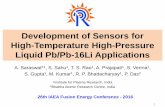 Development of Sensors for High-Temperature High-Pressure ...