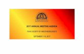 2017 ANNUAL MEETING AGENDA - ts a