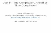 Péter Jeszenszky Faculty of Informatics, University of ...