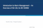 Introduction to Alarm Management An Overview of ISA 18.2 ...