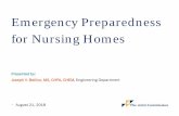 Emergency Preparedness for Nursing Homes