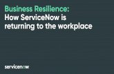 Business Resilience: How ServiceNow is returning to the ...