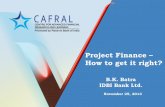 Project Finance – How to get it right?
