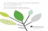 A Culture of Sustainability & Excellence