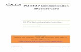 PCI ETAP Communication Interface Card