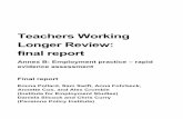 Teachers Working Longer Review: final report