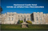 Hazlewood Castle Hotel COVID-19 OPERATING PROCEDURES