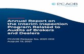Annual Report on the Interim Inspection Program Related to ...