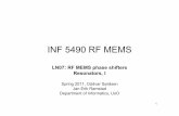 INF 5490 RF MEMS - uio.no
