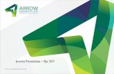 Investor Presentation May 2019 - Arrow GreenTech Ltd.