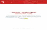 College of Doctoral Studies Dissertation Guide