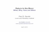 Return to the Moon - Spudis Lunar Resources