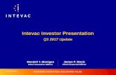 Intevac Investor Presentation