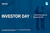INVESTOR DAY T. Rowe Price Group, Inc.