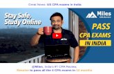Great News: US CPA exams in India
