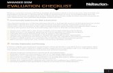 Managed SIEM Checklist V3 2021 - Netsurion