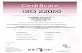 ”ISO 22000 Food Safety Management Systems, September 2005”