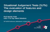 Situational Judgement Tests (SJTs): The evaluation of ...