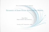 Dynamics of Some Fermi Acceleration Models