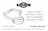 Stay & Play Wireless Fence Rechargeable Receiver Collar