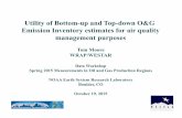 Utility of Bottom-up and Top-down O&G Emission Inventory ...