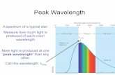 Peak Wavelength - SFSU Physics & Astronomy