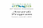 93RD ANNUAL CONFERENCE Awards Program