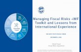 Managing Fiscal Risks –IMF Toolkit and Lessons from ...