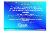 Planning of Integrated Network and Service Management ...