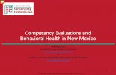 Competency Evaluations and Behavioral Health in New Mexico