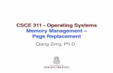 CSCE 311 -Operating Systems Memory Management – Page ...