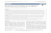 Perception and adoption of competency-based training by ...