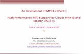 An Assessment of MPI 3.x (Part I) High Performance MPI ...