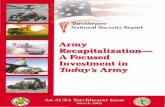 Army Recapitalization: A Focused Investment in Today’s Army